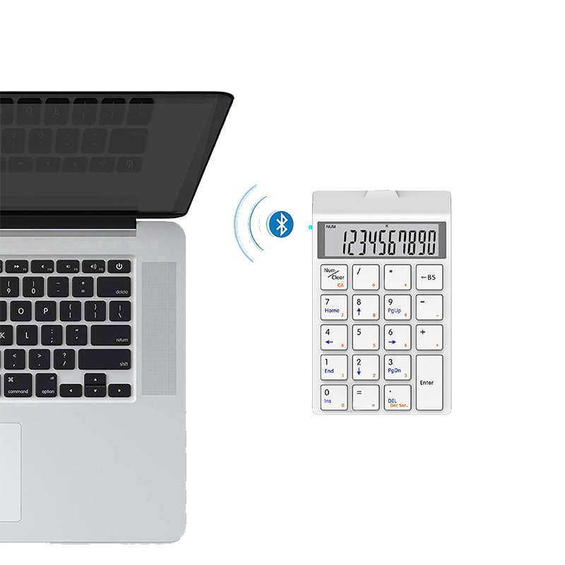 2 in 1 Slim Number Pad Calculator Numeric Keyboard-19 Keys 