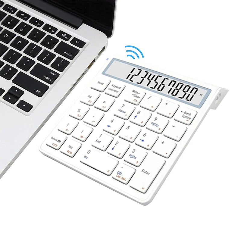 2 in 1 Combo Numberic Keypad Calculator Large LED Screen