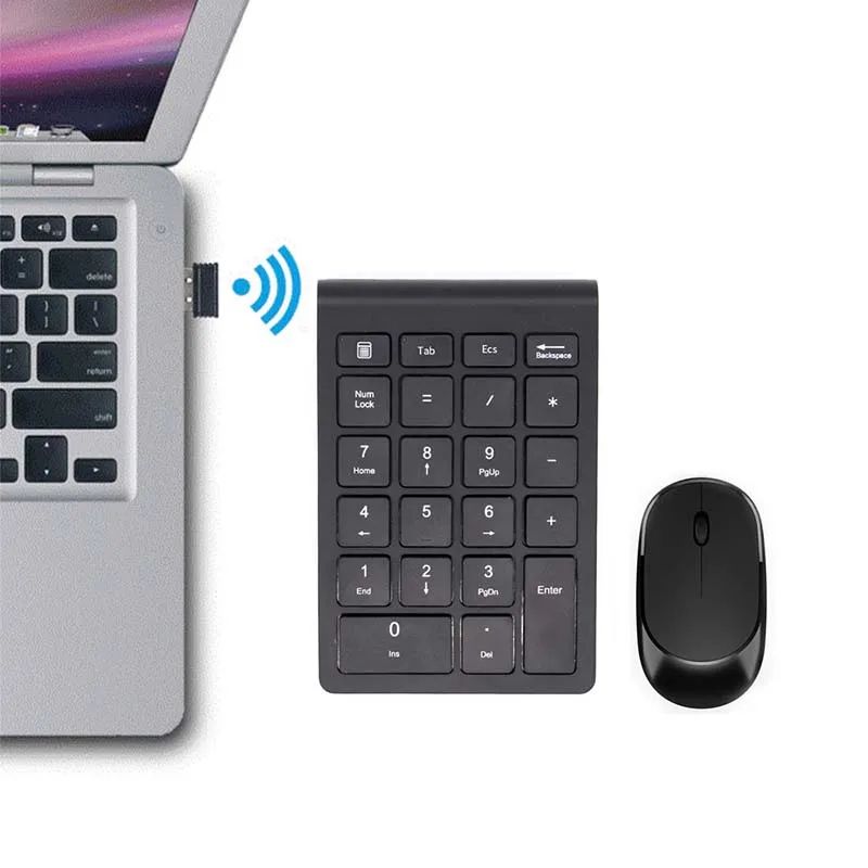 Combo Wireless Numeric Keypad Mouse Number Pad
